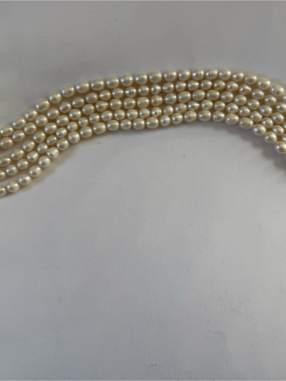 UNTAMED PETALS BY AMANDA JUDGE Ivory Pearl Multi-Strand Necklace